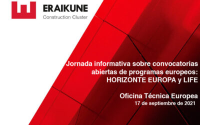 Oficina Técnica de Eraikune informa sobre los principales programas europeos para el sector de la construcción